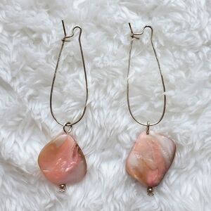 Artisan Baroque Mother of Pearl Pierced Earrings